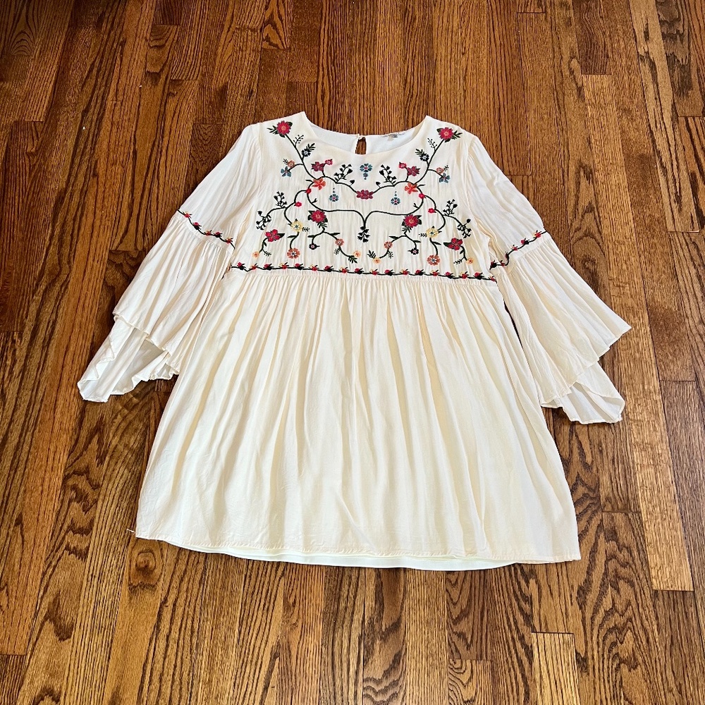 Jodifl white embroidered dress M